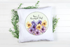 ROUND Digital Graphic Design HAVE A BEAUTIFUL DAY Purple Yellow Floral Wedding Gift First Home Sublimation Decoupage PNG SVG Country Farmhouse Home Decor Wall Art Shelf Sitter Gift Crafters Delight - JAMsCraftCloset