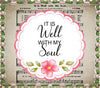 TUMBLER Full Wrap Sublimation Digital Graphic Design Hymnal Sheet Music Faith Bible Download IT IS WELL WITH MY SOUL SVG-PNG Home Decor Gift Crafters Delight {{ JAMsCraftCloset }}
