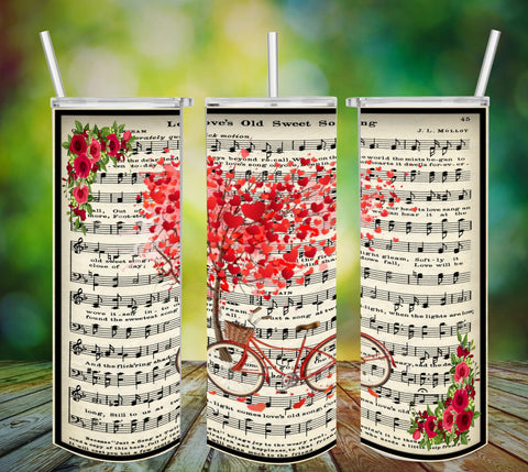 TUMBLER Full Wrap Sublimation Digital Graphic Design Hymnal Sheet Music Faith Bible Download LOVEs OLD SWEET SONG SVG-PNG Home Decor Gift Crafters Delight {{ JAMsCraftCloset }}