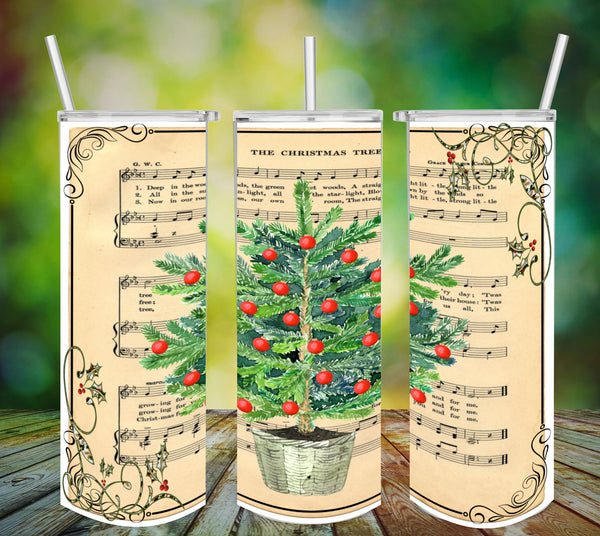 TUMBLER Full Wrap Sublimation Digital Graphic Design Download THE CHRISTMAS TREE SVG-PNG Faith Christmas Holiday Decor Gift Crafters Delight - Digital Graphic Design - JAMsCraftCloset