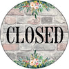 ROUND Digital Graphic Design CLOSED Sublimation PNG SVG Door Sign Wall Art Wreath Design Entrance Design Crafters Delight HAPPY CRAFTING {{ JAMsCraftCloset }}