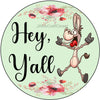 ROUND Digital Graphic Design HEY YALL - DONKEY Sublimation PNG SVG Door Sign Wall Art Wreath Design Entrance Design Crafters Delight HAPPY CRAFTING {{ JAMsCraftCloset }}