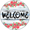 ROUND Digital Graphic Design WELCOME 2 Sublimation PNG SVG Door Sign Wall Art Wreath Design Entrance Design Crafters Delight HAPPY CRAFTING {{ JAMsCraftCloset }}