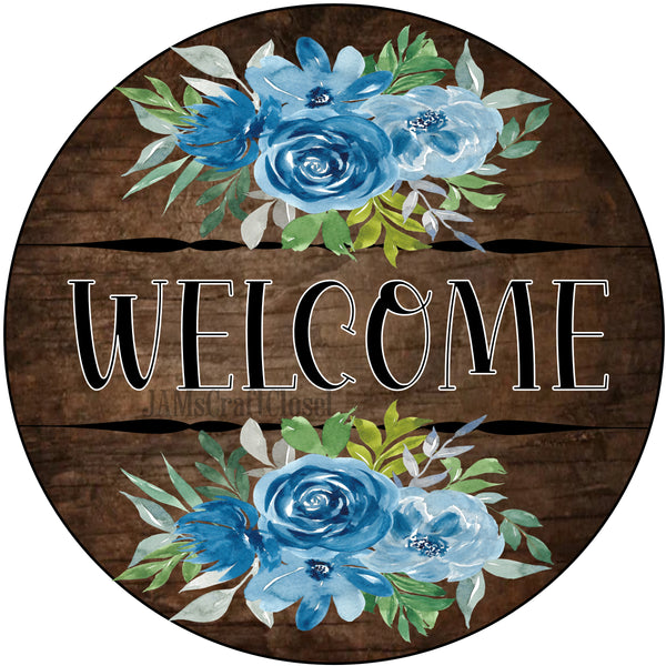 ROUND Digital Graphic Design WELCOME 3 Sublimation PNG SVG Door Sign Wall Art Wreath Design Entrance Design Crafters Delight HAPPY CRAFTING {{ JAMsCraftCloset }}