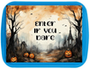 SQUARE Digital Graphic Design ENTER IF YOU DARE Sublimation PNG SVG Halloween Sign Farmhouse Country Home Cabin Wreath Design Gift Crafters Delight HAPPY CRAFTING - JAMsCraftCloset
