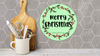 ROUND Digital Graphic Design MERRY CHRISTMAS Holiday Sublimation PNG SVG Lake House Sign Farmhouse Country Home Cabin Workshop Man Cave Wall Art Wreath Design Gift Crafters Delight HAPPY CRAFTING {{ JAMsCraftCloset }}