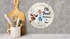 ROUND Digital Graphic Design OH DEER - CHRISTMAS IS HERE Sublimation PNG SVG Lake House Sign Farmhouse Country Home Cabin HOLIDAY Wall Art Wreath Design Gift Crafters Delight HAPPY CRAFTING {{ JAMsCraftCloset }}