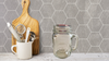 Mugs Mason Embossed One Pint Clear Glass 16 Oz. Drinking Jar Vintage Golden Harvest Unique Gift Idea SET OF 6 {{ JAMsCraftCloset }}