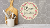 ROUND Digital Graphic Design LOVE YOU MORE Sublimation PNG SVG Lake House Sign Farmhouse Country Home Cabin Wall Art Decor Wreath Design Gift Crafters Delight HAPPY CRAFTING {{ JAMsCraftCloset }}