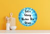 ROUND Digital Graphic Design LET'S SLEEP UNDER THE STARS Sublimation PNG SVG Lake House Sign Farmhouse Country Home Cabin Workshop Man Cave Wall Art Wreath Design Gift Crafters Delight HAPPY CRAFTING {{ JAMsCraftCloset }}
