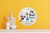 ROUND Digital Graphic Design OH DEER - CHRISTMAS IS HERE Sublimation PNG SVG Lake House Sign Farmhouse Country Home Cabin HOLIDAY Wall Art Wreath Design Gift Crafters Delight HAPPY CRAFTING {{ JAMsCraftCloset }}