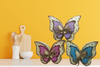 3-D BUTTERFLY Chunky Wooden Hand Painted Handmade Decoration Home Decor Kitchen Decor Gift Idea Unique One of a Kind {{ JAMsCraftCloset }}