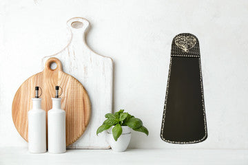 Chalkboard Black White Silver Upcycled Repurposed Ceiling Fan Blade Wall Art Gift {{ JAMsCraftCloset }}