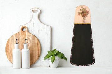 Chalkboard Peach Gold Green Upcycled Repurposed Ceiling Fan Blade Wall Art Home Decor Gift {{ JAMsCraftCloset }}