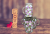 Mugs Mason Jar Hand Painted HAPPY DOTS Green Blue Lilac Drinkware Barware Kitchen Decor Summer Gift Idea Unique One of a Kind {{ JAMsCraftCloset }}