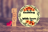 ROUND Digital Graphic Design COOKING WITH LOVE Sublimation PNG SVG Lake House Sign Farmhouse Country Home Cabin KITCHEN Wall Art Decor Wreath Design Gift Crafters Delight HAPPY CRAFTING {{ JAMsCraftCloset }}