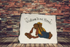 Antique Roof Slate Hand Painted WELCOME TO OUR HOME Black Americana Unique Country Farmhouse Wall Art Amish/Pilgrims Gift {{ JAMsCraftCloset }}