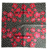 NAPKIN 32 BLACK AND WHITE POLKA DOT RED FLORAL Decoupage Craft Supplies Paper Crafts Card Making Journaling Mixed Medium Crafters Delight - JAMsCraftCloset