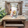 Glass VASE Decoupaged EASTER CHICKS Holiday Decor Wedding Decor Shelf Sitter Vase Shabby Chic Victorian BoHo Decor Gift Idea - JAMsCraftCloset