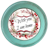 ROUND Digital Graphic Design WITH YOU I AM HOME Floral Wedding Gift First Home Sublimation Decoupage PNG SVG Country Farmhouse Home Decor Wall Art Shelf Sitter Gift Crafters Delight - JAMsCraftCloset
