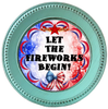ROUND Digital Graphic Design LET THE FIREWORKS BEGIN Sublimation PNG SVG Country Farmhouse Home Decor Sign PATRIOTIC Fourth of July Wall Art Decor Wreath Design Gift Crafters Delight - JAMsCraftCloset