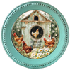 ROUND Digital Graphic Design WELCOME TO THE COOP 3 Rooster Hens Daisies Floral Wedding Gift First Home Sublimation Decoupage PNG SVG Country Farmhouse Home Kitchen Decor Wall Art Shelf Sitter Gift Crafters Delight - JAMsCraftCloset