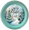 ROUND Digital Graphic Design  WINTER BLUE SCENE- MERRY CHRISTMAS - CHRISTMAS DESIGN PNG-JPEG-PDF-SVG-Decoupage-Sublimation Design Graphic Country Farmhouse Home Decor HOLIDAY Decor Gift Crafters Delight - JAMsCraftCloset