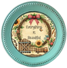 ROUND Digital Graphic Design EVERYTHING IS BEAUTIFUL Sublimation PNG SVG Country Farmhouse Home Decor Sign Wall Art Decor Wreath Design Gift Crafters Delight - JAMsCraftCloset