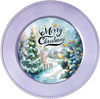 ROUND Digital Graphic Design  WINTER BLUE SCENE- MERRY CHRISTMAS - CHRISTMAS DESIGN PNG-JPEG-PDF-SVG-Decoupage-Sublimation Design Graphic Country Farmhouse Home Decor HOLIDAY Decor Gift Crafters Delight - JAMsCraftCloset