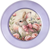 ROUND Digital Graphic Design EASTER BUNNY PINK BOW Sublimation PNG SVG Country Farmhouse Home Decor Sign Holiday Decor Wall Art Decor Wreath Design Gift Crafters Delight - JAMsCraftCloset