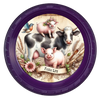 ROUND Digital Graphic Design FARM LIFE - COW PIGS BIRD Floral Wedding Gift First Home Sublimation Decoupage PNG SVG Country Farmhouse Home Kitchen Decor Wall Art Shelf Sitter Gift Crafters Delight - JAMsCraftCloset