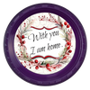 ROUND Digital Graphic Design WITH YOU I AM HOME Floral Wedding Gift First Home Sublimation Decoupage PNG SVG Country Farmhouse Home Decor Wall Art Shelf Sitter Gift Crafters Delight - JAMsCraftCloset