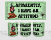 MUG Coffee Full Wrap Sublimation Funny Digital Graphic Design Download APPARENTLY I HAVE AN ATTITUDE SVG-PNG Crafters Delight {{ JAMsCraftCloset }}