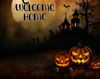SQUARE Digital Graphic Design WELCOME HOME Sublimation PNG SVG Halloween Sign Farmhouse Country Home Cabin Wreath Design Gift Crafters Delight HAPPY CRAFTING - JAMsCraftCloset