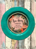 PLATE CHARGER TEAL AQUA PLASTIC ROUND DECOUPAGED Upcycled Repurposed Wall Art EVERY LOVE STORY IS BEAUTIFUL Home Decor Wall Art Gift WEDDING - JAMsCraftCloset