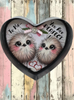 Valentine Heart-Shaped Tin Wall Art Handmade Hand Painted Love Saying - TO ME YOU ARE PERFECT Holiday Decoration Gift Idea Crafters Delight {{ JAMsCraftCloset }}