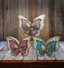 3-D BUTTERFLY Chunky Wooden Hand Painted Handmade Decoration Home Decor Kitchen Decor Gift Idea Unique One of a Kind {{ JAMsCraftCloset }}