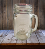 Mugs Mason Embossed One Pint Clear Glass 16 Oz. Drinking Jar Vintage Golden Harvest Unique Gift Idea SET OF 6 {{ JAMsCraftCloset }}