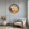 Galvanized Metal Round TRAY Farmhouse Country Coffee Bar Wall Art GOOD MORNING Handmade Gift Idea  - JAMsCraftCloset