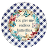 ROUND Digital Graphic Design YOU GIVE ME ENDLESS BUTTERFLIES Wedding Gift First Home Sublimation PNG SVG Country Farmhouse Home Decor Wall Art Gift Crafters Delight - JAMsCraftCloset