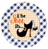 ROUND DIGITAL Graphic Design IF THE SHOE FITS Halloween Sublimation PNG SVG Country Farmhouse Home Decor Sign Shelf Sitter Wall Art Decor Wreath Design Gift Crafters Delight - JAMsCraftCloset
