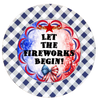 ROUND Digital Graphic Design LET THE FIREWORKS BEGIN Sublimation PNG SVG Country Farmhouse Home Decor Sign PATRIOTIC Fourth of July Wall Art Decor Wreath Design Gift Crafters Delight - JAMsCraftCloset
