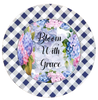 ROUND Digital Graphic Design BLOOM WITH GRACE Sublimation PNG SVG Country Farmhouse Home Decor Sign Wall Art Decor Wreath Design Gift Crafters Delight - JAMsCraftCloset