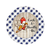 ROUND Digital Graphic Design COCK-A-DOODLE-DO 3 Sublimation PNG SVG Lake House Sign Farmhouse Country Home Cabin KITCHEN Wall Art Decor Wreath Design Charger Plates Gift Idea Crafters Delight HAPPY CRAFTING {{ JAMsCraftCloset }}