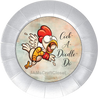 ROUND Digital Graphic Design COCK-A-DOODLE-DO 1 Sublimation PNG SVG Lake House Sign Farmhouse Country Home Cabin KITCHEN Wall Art Decor Wreath Design Charger Plates Gift Idea Crafters Delight HAPPY CRAFTING {{ JAMsCraftCloset }}