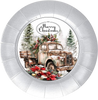 ROUND Digital Graphic Design  MERRY CHRISTMAS OLD TRUCK - CHRISTMAS DESIGN PNG-JPEG-PDF-SVG-Decoupage-Sublimation Design Graphic Country Farmhouse Home Decor HOLIDAY Decor Gift Crafters Delight - JAMsCraftCloset
