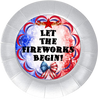 ROUND Digital Graphic Design LET THE FIREWORKS BEGIN Sublimation PNG SVG Country Farmhouse Home Decor Sign PATRIOTIC Fourth of July Wall Art Decor Wreath Design Gift Crafters Delight - JAMsCraftCloset