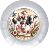 ROUND Digital Graphic Design FARM LIFE - COW PIGS BIRD Floral Wedding Gift First Home Sublimation Decoupage PNG SVG Country Farmhouse Home Kitchen Decor Wall Art Shelf Sitter Gift Crafters Delight - JAMsCraftCloset