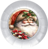ROUND Digital Graphic Design  SANTA FACE HOLLY POINSETTIAS - CHRISTMAS DESIGN PNG-JPEG-PDF-SVG-Decoupage-Sublimation Design Graphic Country Farmhouse Home Decor HOLIDAY Decor Gift Crafters Delight - JAMsCraftCloset
