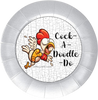 ROUND Digital Graphic Design COCK-A-DOODLE-DO 2 Sublimation PNG SVG Lake House Sign Farmhouse Country Home Cabin KITCHEN Wall Art Decor Wreath Design Charger Plates Gift Idea Crafters Delight HAPPY CRAFTING {{ JAMsCraftCloset }}